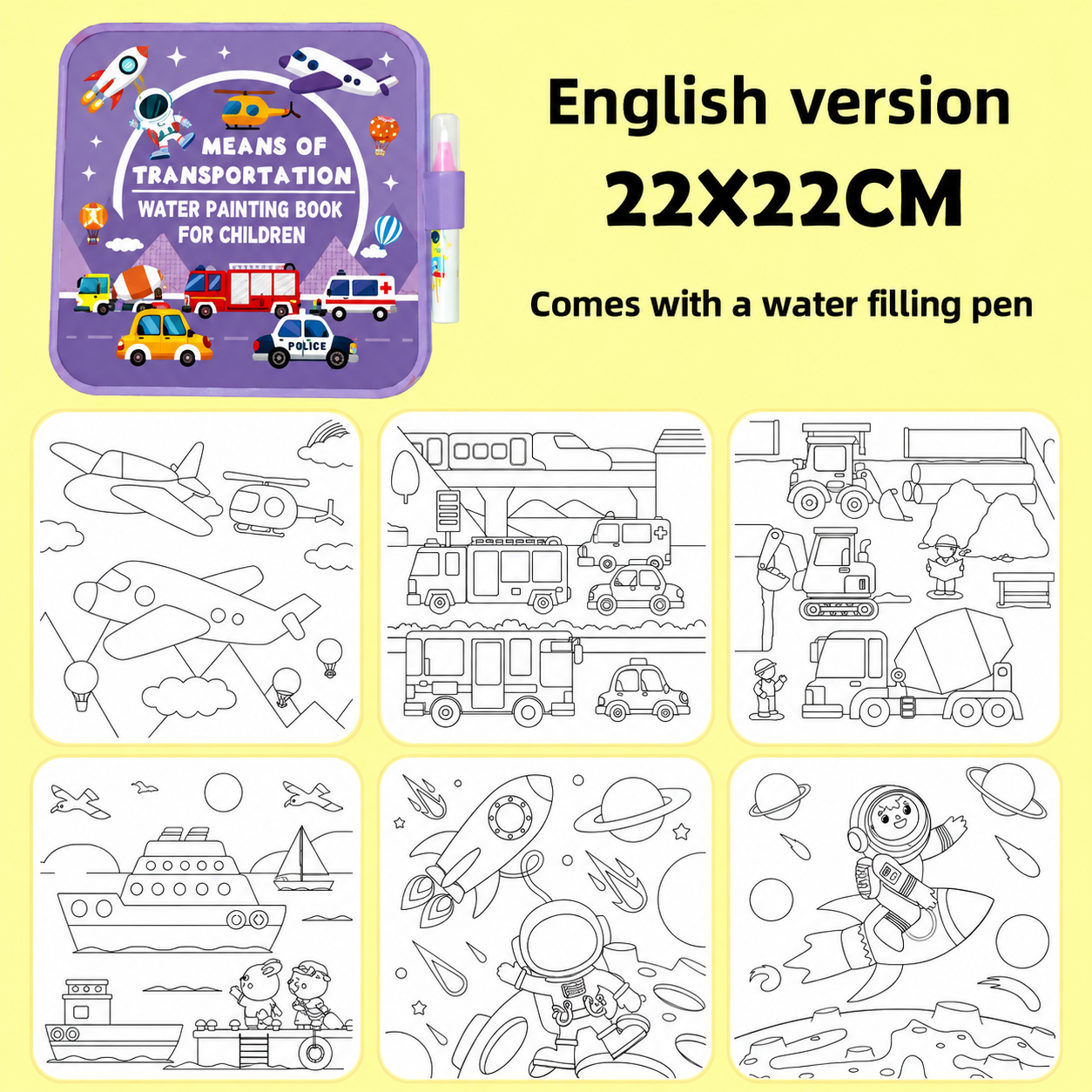MaamaNest Little Artist™ | Reusable Water Activity Book for Curious Minds