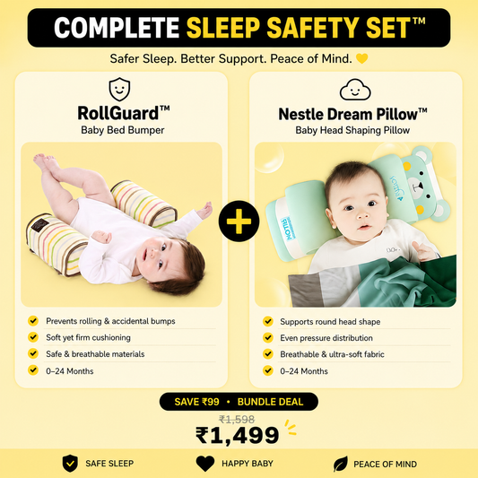 Complete Sleep Safety Set™ | NestleDream Pillow™ + RollGuard™