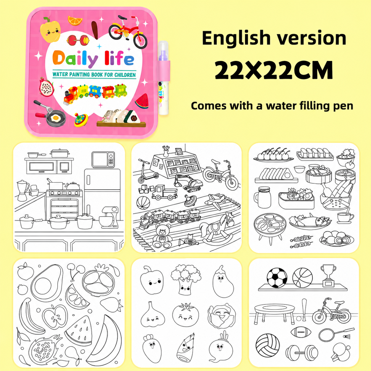 MaamaNest Little Artist™ | Reusable Water Activity Book for Curious Minds