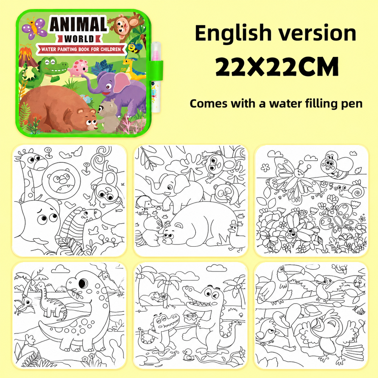 MaamaNest Little Artist™ | Reusable Water Activity Book for Curious Minds