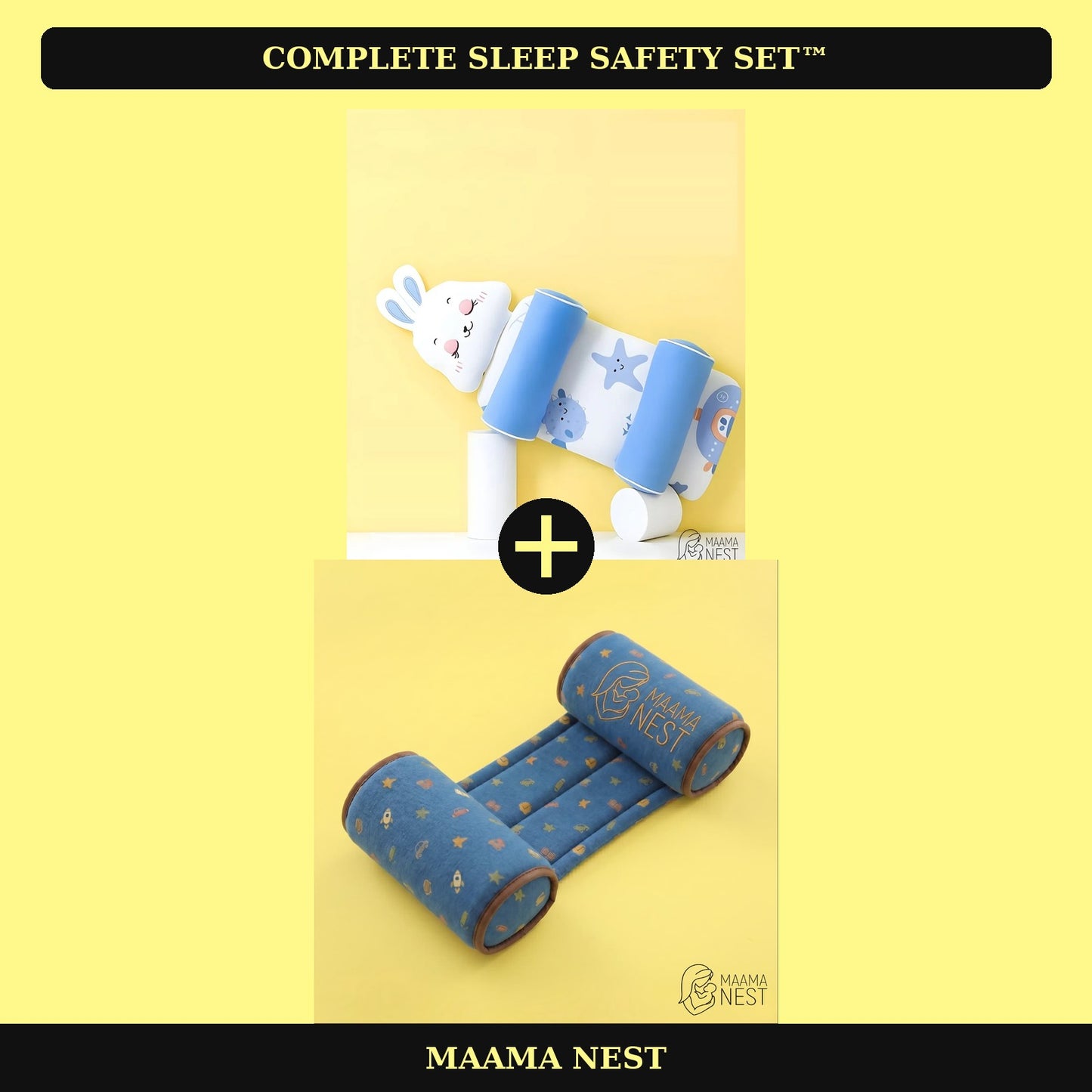 Complete Sleep Safety Set™ | NestleDream Pillow™ + RollGuard™