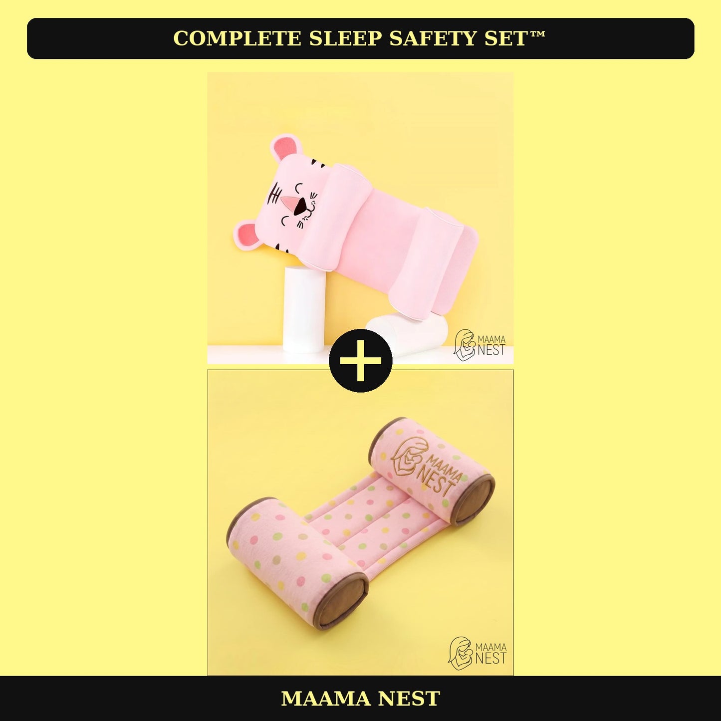Complete Sleep Safety Set™ | NestleDream Pillow™ + RollGuard™