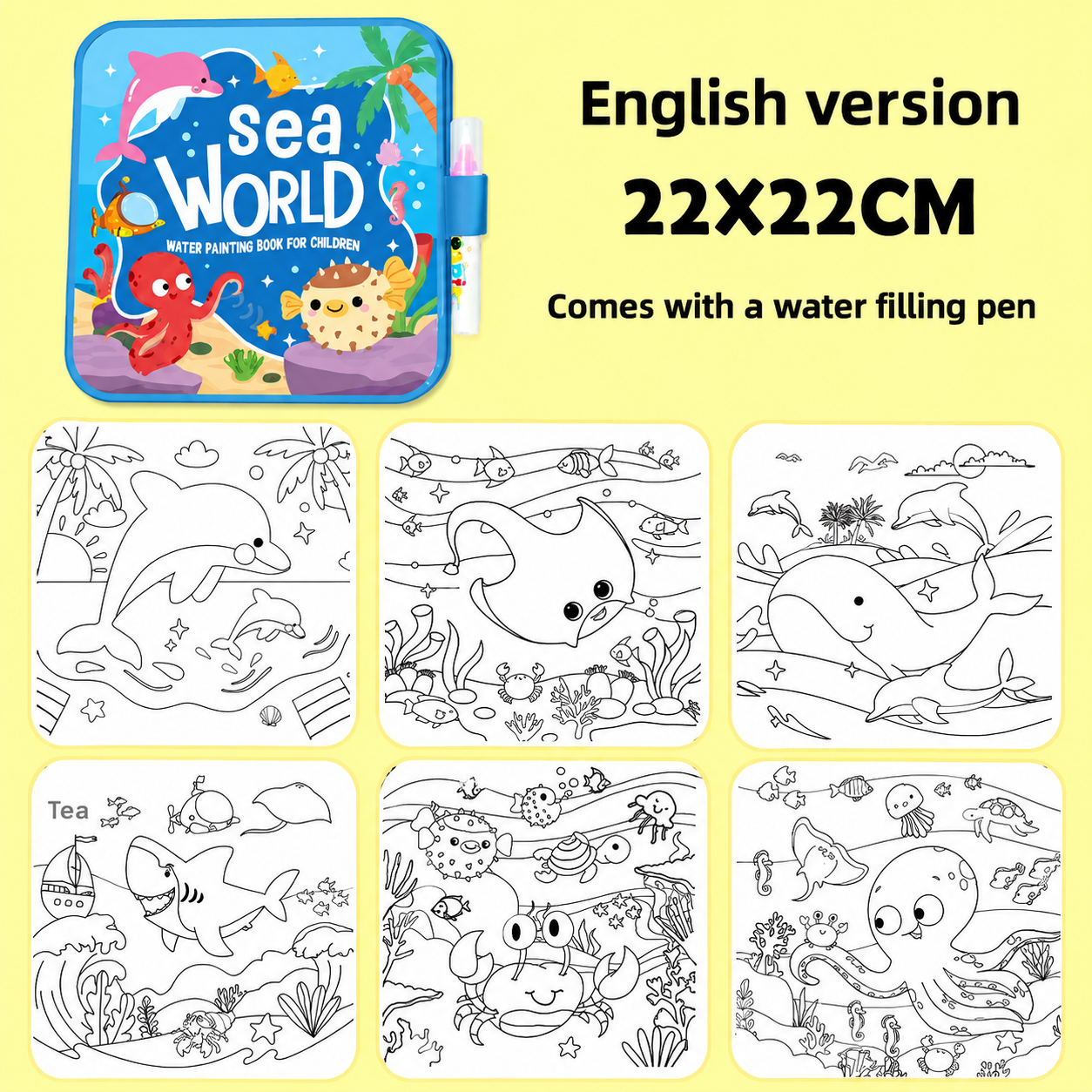 MaamaNest Little Artist™ | Reusable Water Activity Book for Curious Minds