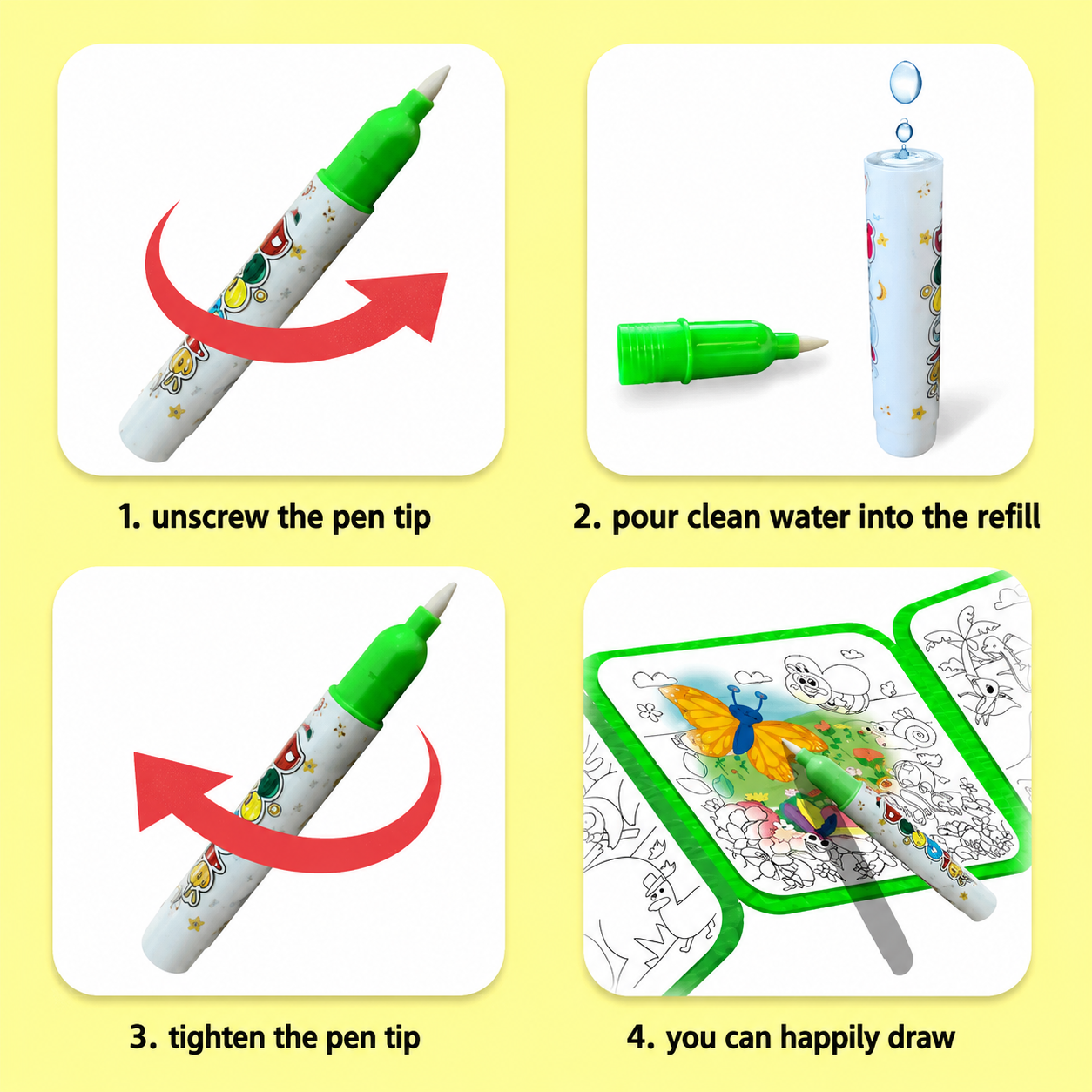 MaamaNest Little Artist™ | Reusable Water Activity Book for Curious Minds